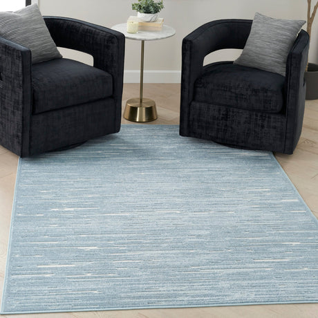 Nourison Care Free Caf04 Blue Rug - Nourison - 99446972330