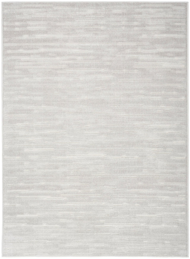 Nourison Care Free Caf04 Light Grey Rug - Nourison - 99446972590