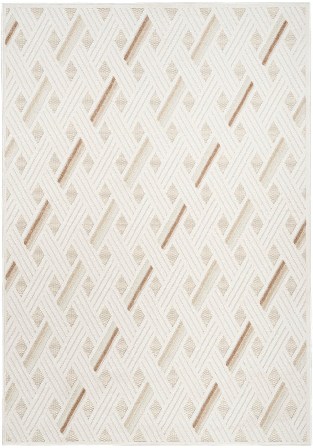 Nourison Care Free Caf05 Ivory Beige Rug - Nourison - 99446972712