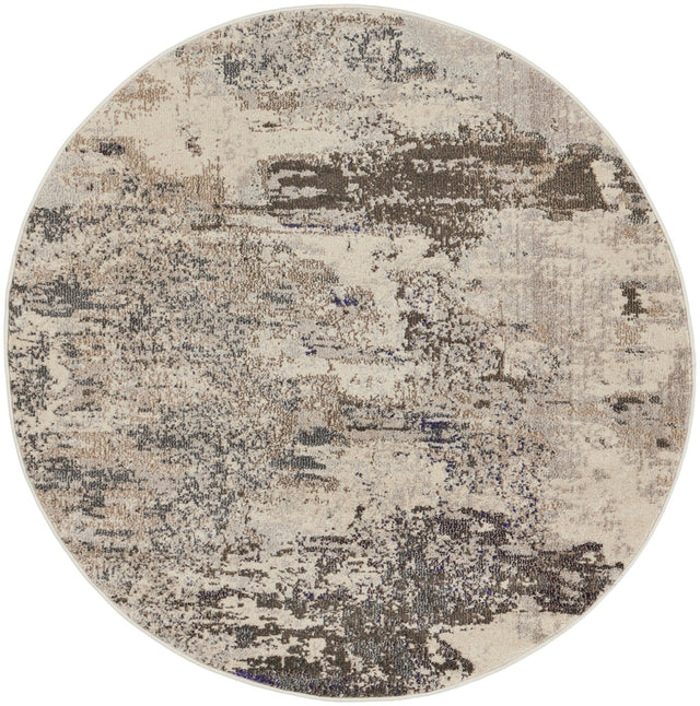 Nourison Celestial Ces02 Ivory/Grey Rug - Nourison - 99446179371