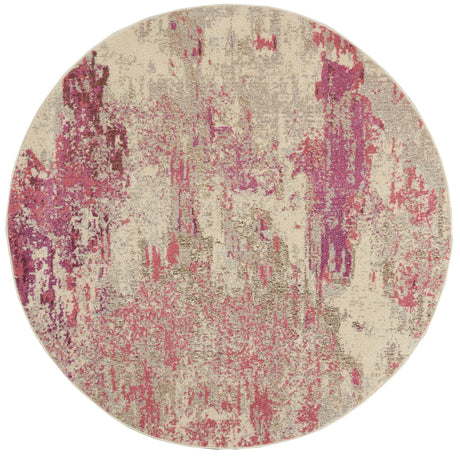 Nourison Celestial Ces02 Ivory/Pink Rug - Nourison - 99446742537