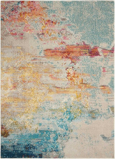Nourison Celestial CES02 Machine Made Sealife Rug - 99446326522