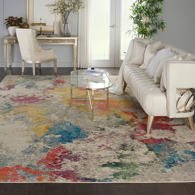 Nourison Celestial Ces12 Ivory/Multicolor Rug - Nourison - 99446482792