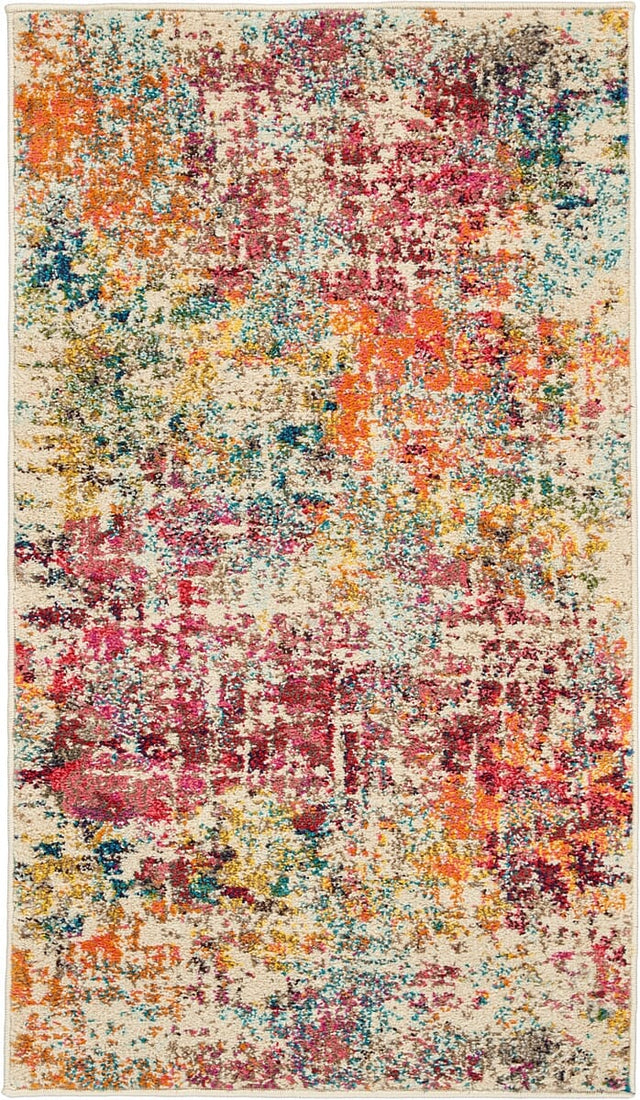 Nourison Celestial Ces13 Pink / Multicolor Rugs - Nourison - 99446483041