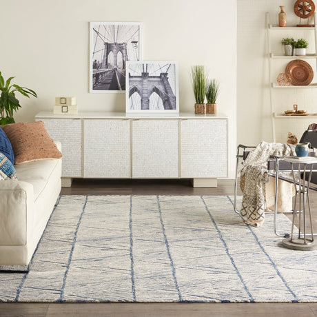 Nourison Colorado Clr01 White Blue Rugs - Nourison - 99446786234