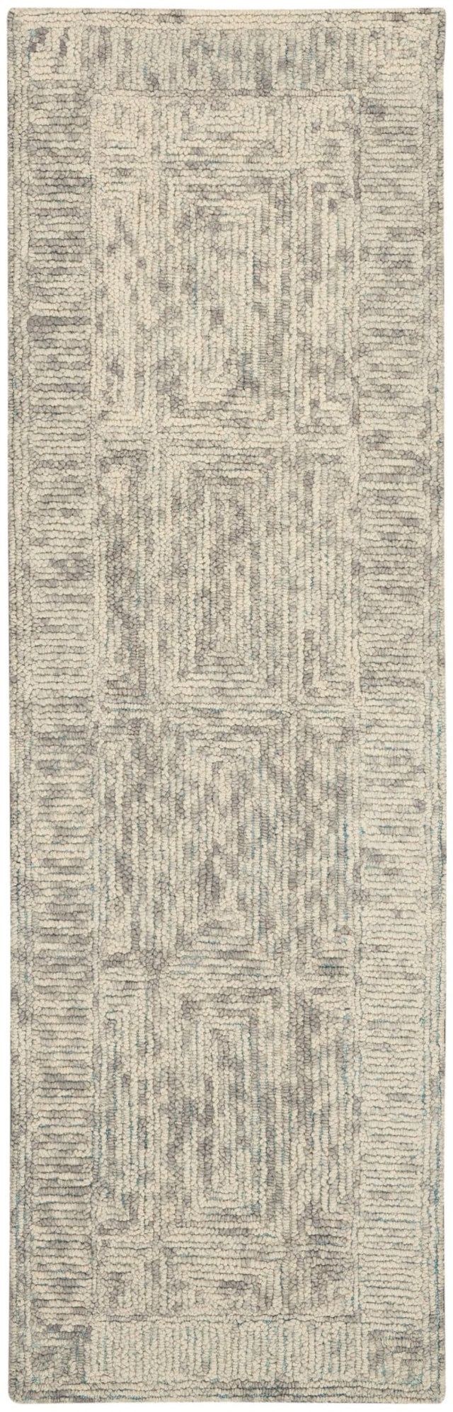 Nourison Colorado Clr04 Ivory/Grey/Teal Rugs - Nourison - 99446786609