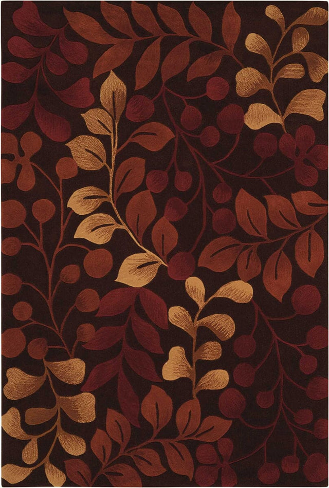 Nourison Contour Con02 Chocolate Rugs - Nourison - 04565