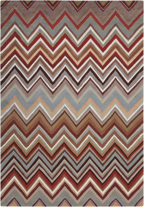 Nourison Contour Con23 Multicolor Rugs - Nourison - 03991