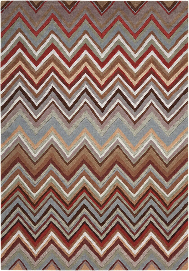 Nourison Contour Con23 Multicolor Rugs - Nourison - 03991