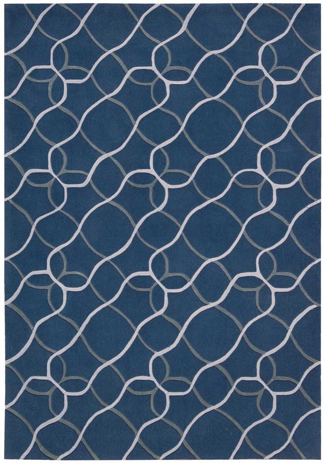 Nourison Contour Con41 Denim Rugs - Nourison - 19313