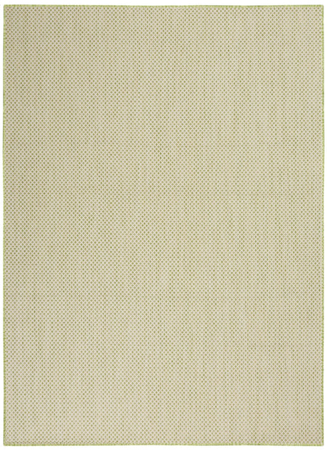 Nourison Courtyard Cou01 Ivory Green Rugs - Nourison - 99446841919