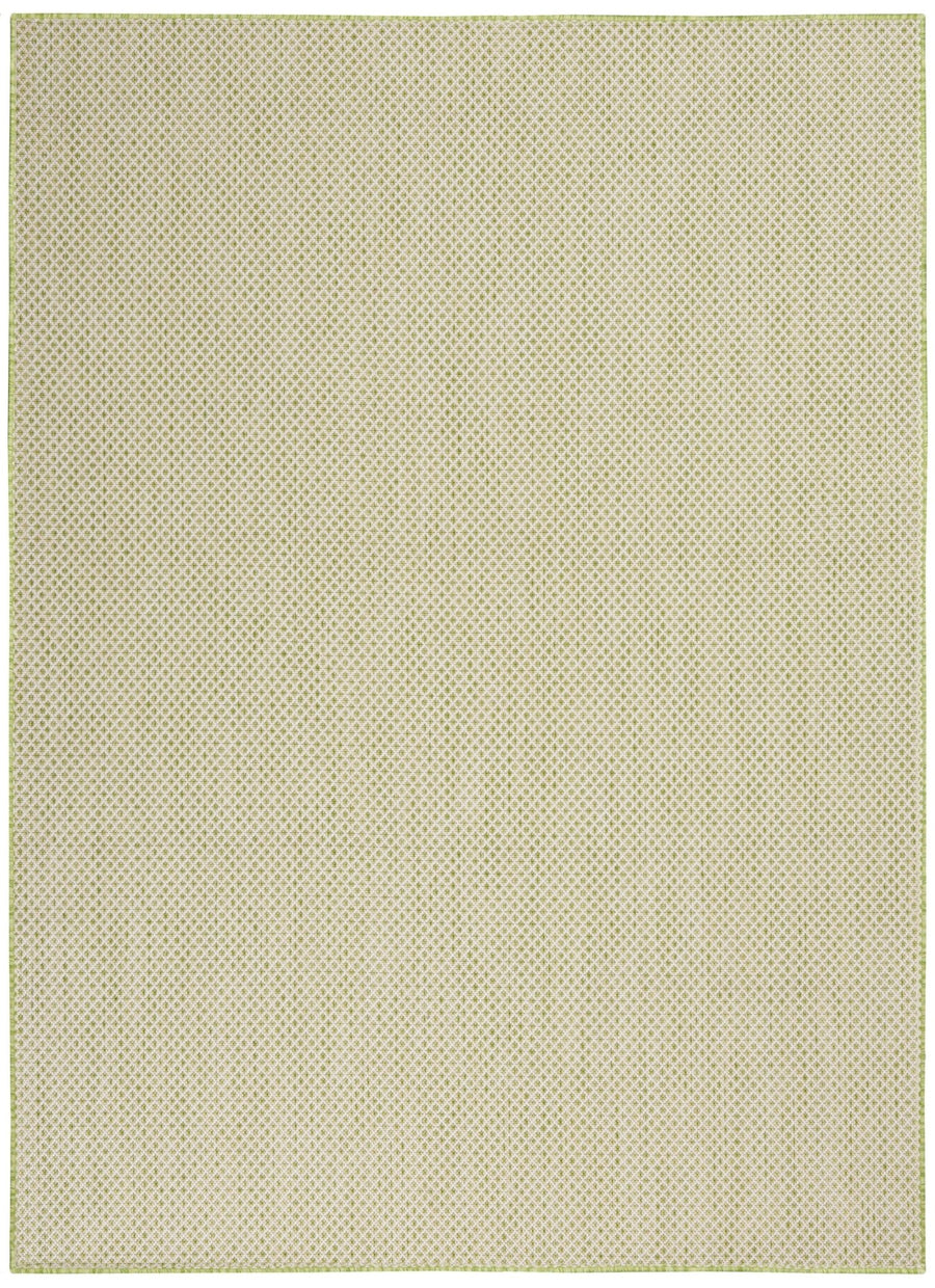 Nourison Courtyard Cou01 Ivory Green Rugs - Nourison - 99446841919
