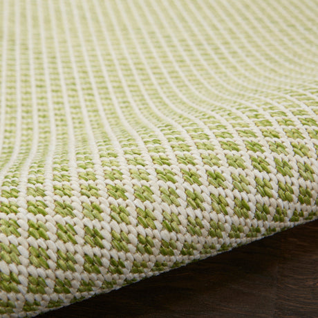 Nourison Courtyard Cou01 Ivory Green Rugs - Nourison - 99446841919