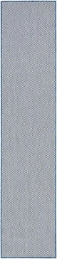 Nourison Courtyard COU01 Machine Made Ivory, Blue Rug - 99446161451