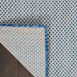 Nourison Courtyard COU01 Machine Made Ivory, Blue Rug - 99446161642