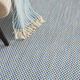 Nourison Courtyard COU01 Machine Made Ivory, Blue Rug - 99446161642