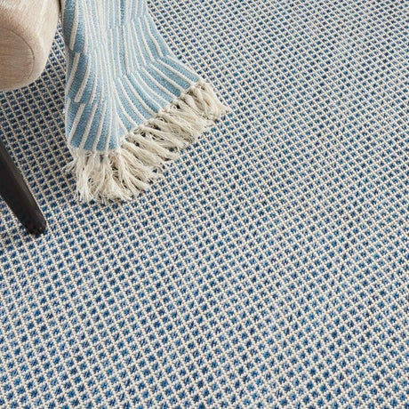 Nourison Courtyard COU01 Machine Made Ivory, Blue Rug - 99446161642