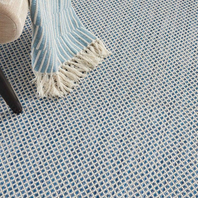 Nourison Courtyard COU01 Machine Made Ivory, Blue Rug - 99446161642