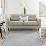 Nourison Courtyard COU01 Machine Made Ivory, Blue Rug - 99446161642