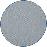 Nourison Courtyard COU01 Machine Made Ivory, Blue Rug - 99446161659