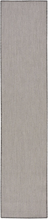 Nourison Courtyard COU01 Machine Made Ivory, Charcoal Rug - 99446162250