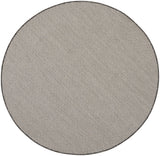 Nourison Courtyard COU01 Machine Made Ivory, Charcoal Rug - 99446162298