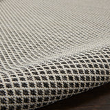 Nourison Courtyard COU01 Machine Made Ivory, Charcoal Rug - 99446162304