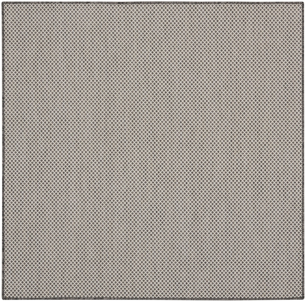 Nourison Courtyard COU01 Machine Made Ivory, Charcoal Rug - 99446162304
