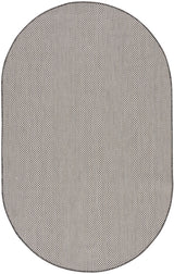 Nourison Courtyard COU01 Machine Made Ivory, Charcoal Rug - 99446162328