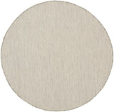 Nourison Courtyard COU01 Machine Made Ivory, Silver Rug - 99446162632