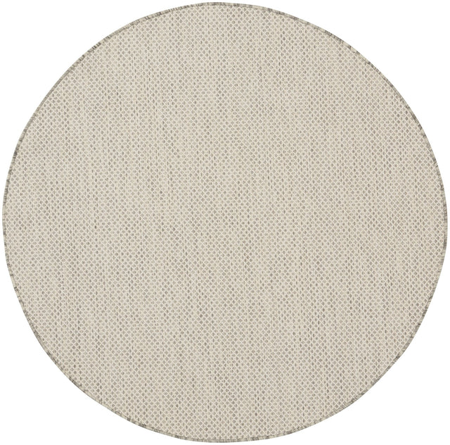 Nourison Courtyard COU01 Machine Made Ivory, Silver Rug - 99446162632