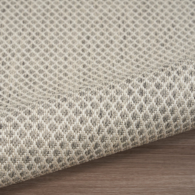 Nourison Courtyard COU01 Machine Made Ivory, Silver Rug - 99446162649