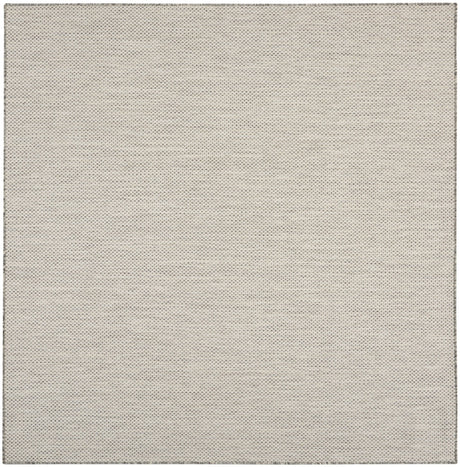 Nourison Courtyard COU01 Machine Made Ivory, Silver Rug - 99446162649