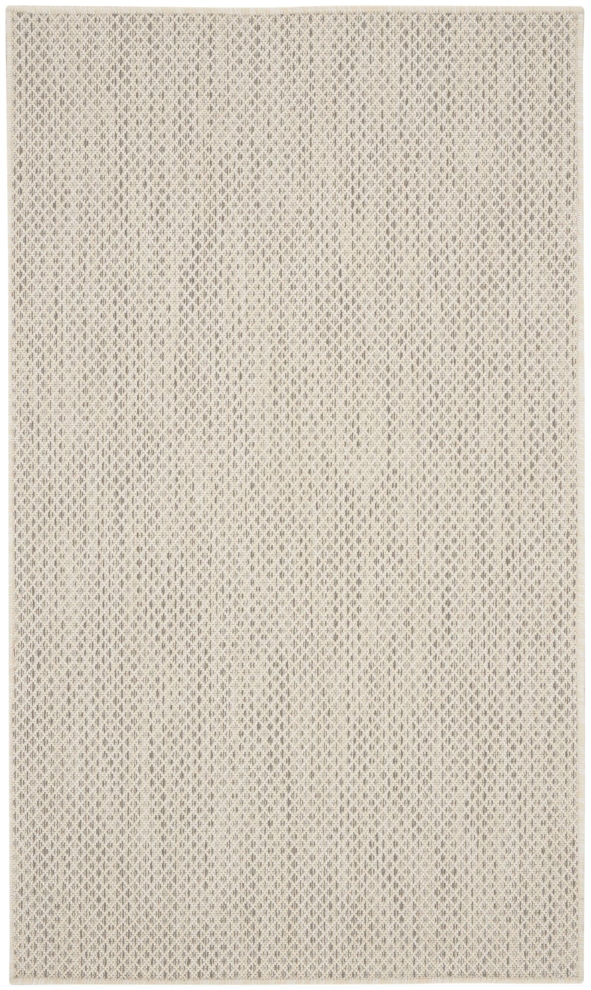 Nourison Courtyard COU01 Machine Made Ivory, Silver Rug - 99446842053