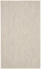 Nourison Courtyard COU01 Machine Made Ivory, Silver Rug - 99446842053