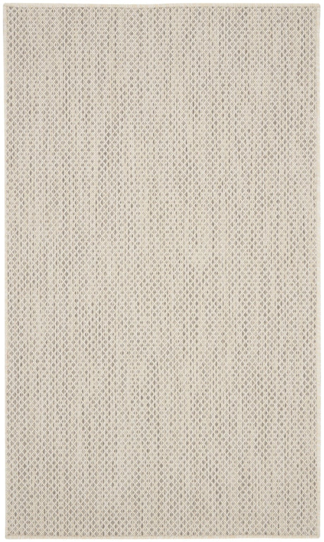 Nourison Courtyard COU01 Machine Made Ivory, Silver Rug - 99446842053