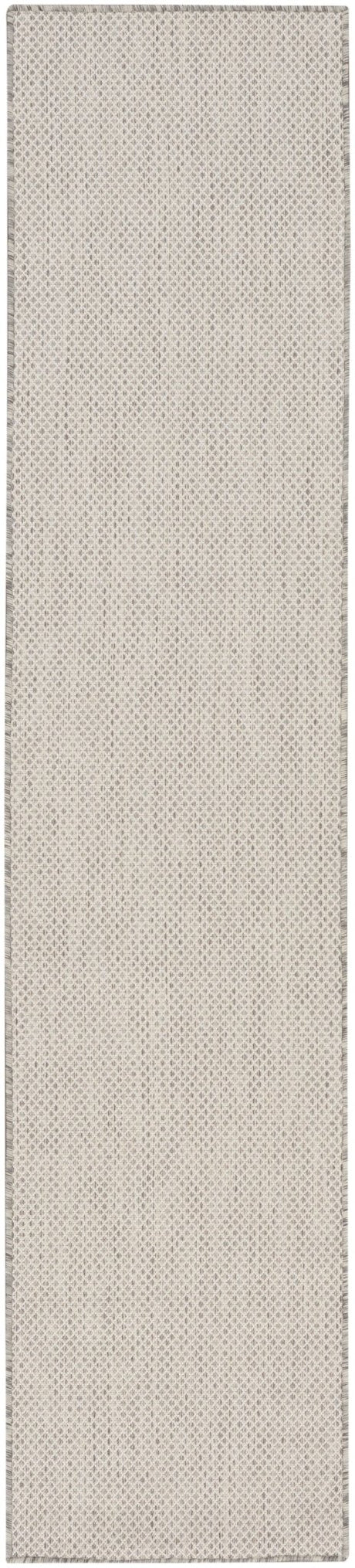 Nourison Courtyard COU01 Machine Made Ivory, Silver Rug - 99446933997