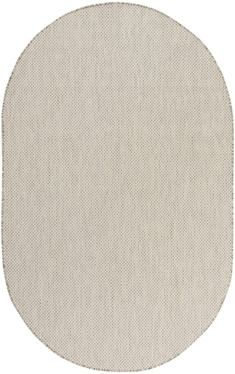 Nourison Courtyard COU01 Machine Made Ivory, Silver Rug - 99446934031
