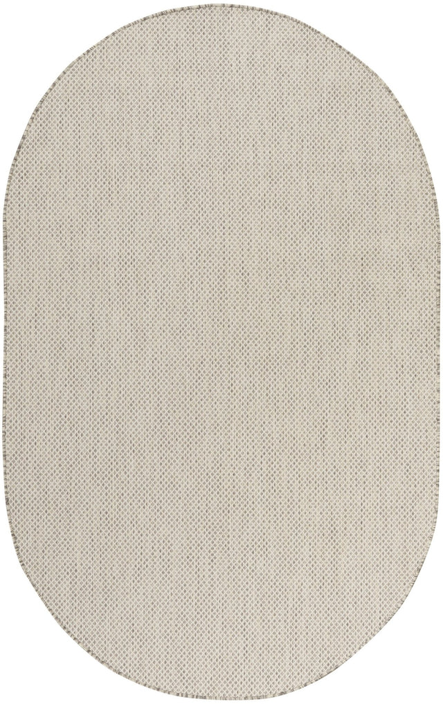 Nourison Courtyard COU01 Machine Made Ivory, Silver Rug - 99446934031