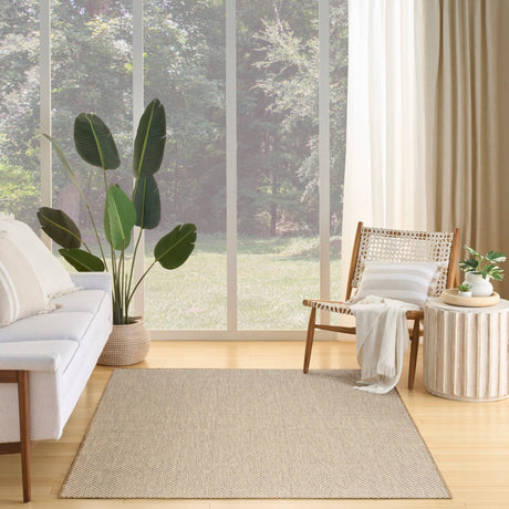 Nourison Courtyard COU01 Machine Made Jute, Ivory Rug
