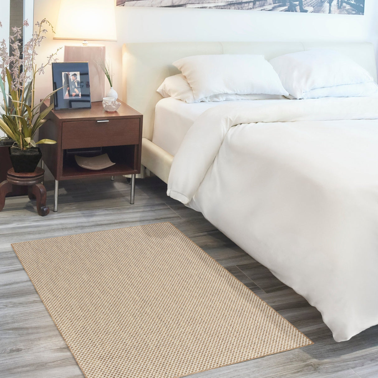 Nourison Courtyard COU01 Machine Made Jute, Ivory Rug