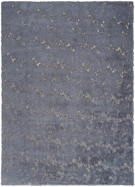 Nourison Cozy Shimmer Csh01 Blue Grey Rug - Nourison - 99446911001