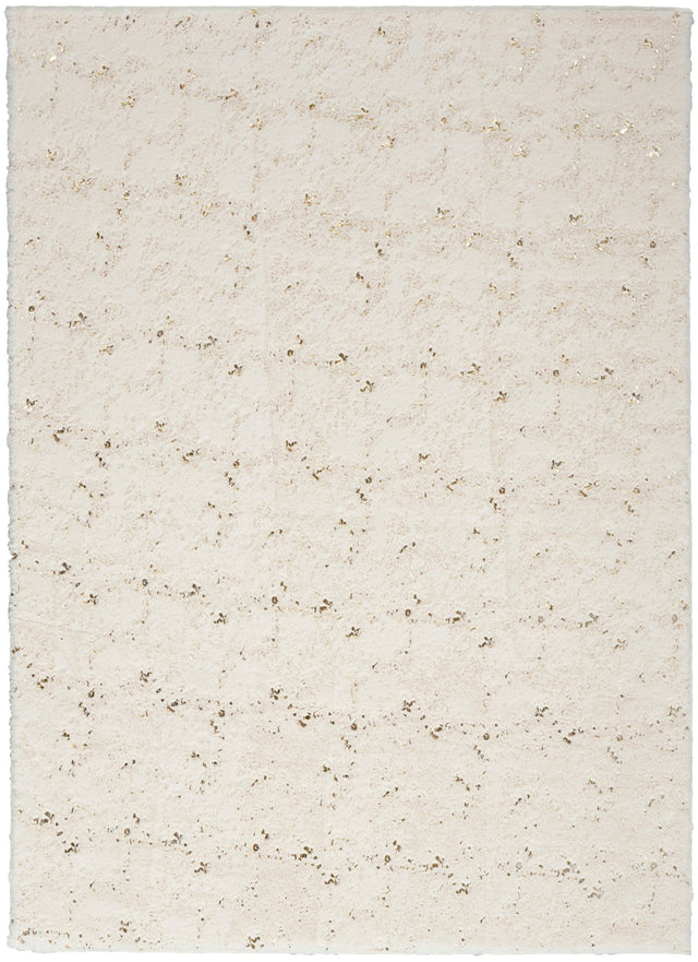 Nourison Cozy Shimmer Csh01 Ivory Rug - Nourison - 99446911018