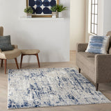 Nourison Cyrus Cyr03 Ivory/Navy Rugs - Nourison - 99446795687