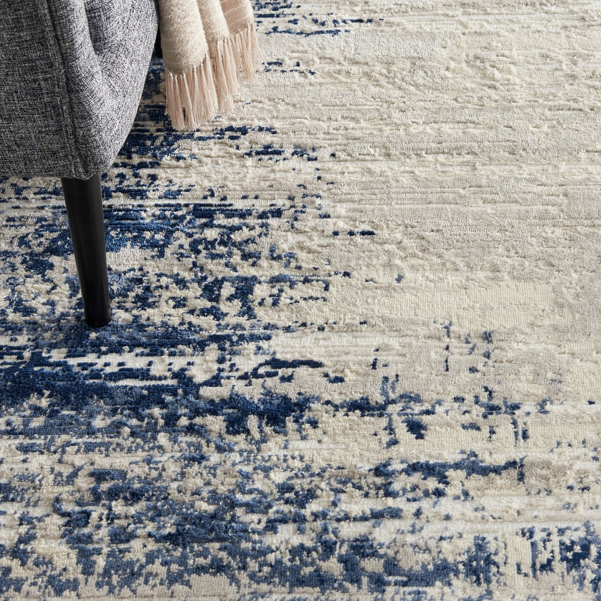 Nourison Cyrus Cyr04 Ivory/Navy Rugs - Nourison - 99446795724