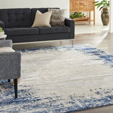 Nourison Cyrus Cyr04 Ivory/Navy Rugs - Nourison - 99446841285