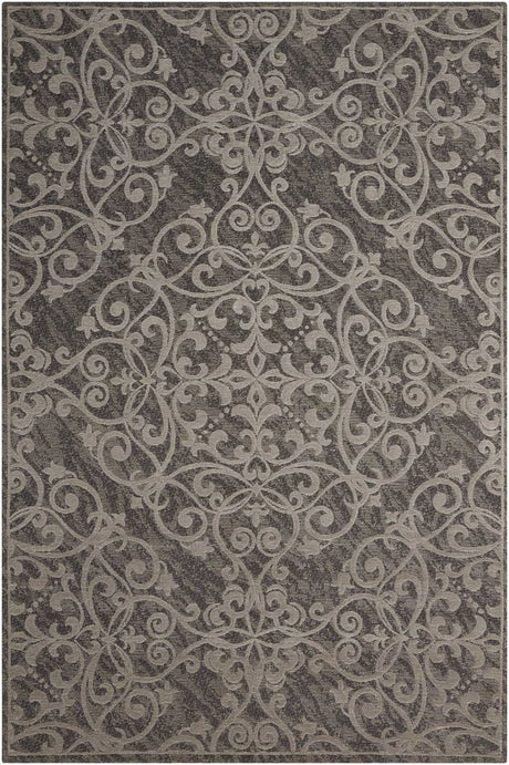 Nourison Damask Das01 Grey Rugs - Nourison - 34130