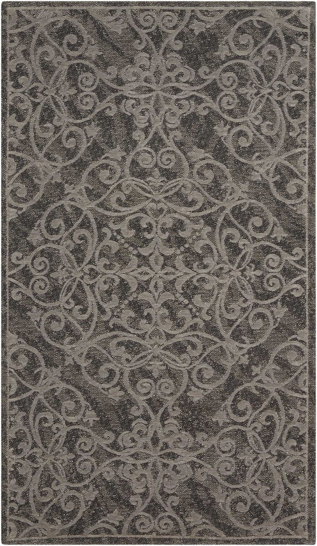 Nourison Damask Das01 Grey Rugs - Nourison - 34130