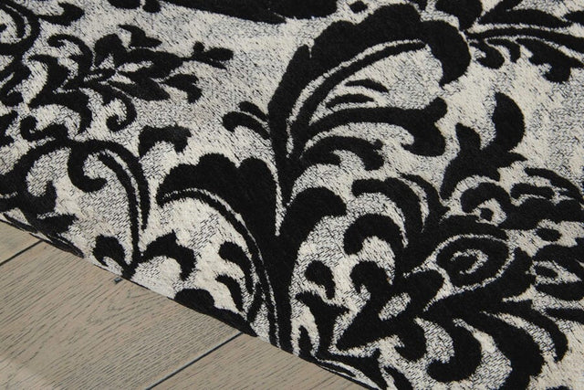 Nourison Damask Das02 Black / White Rugs - Nourison - 34137