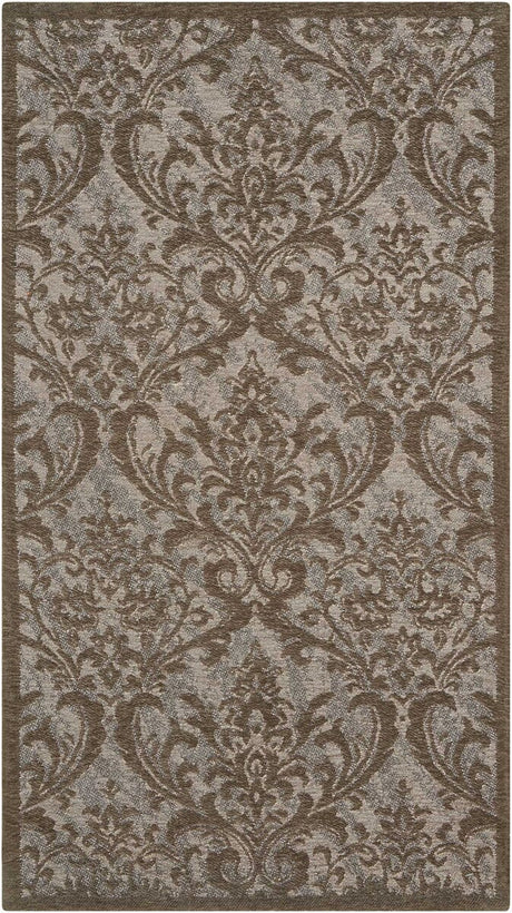 Nourison Damask Das02 Grey Rugs - Nourison - 34141